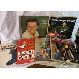 VTG Christmas LP Lot Of 6 Andy Williams Jim Nabors Pete Fontain Fred Waring